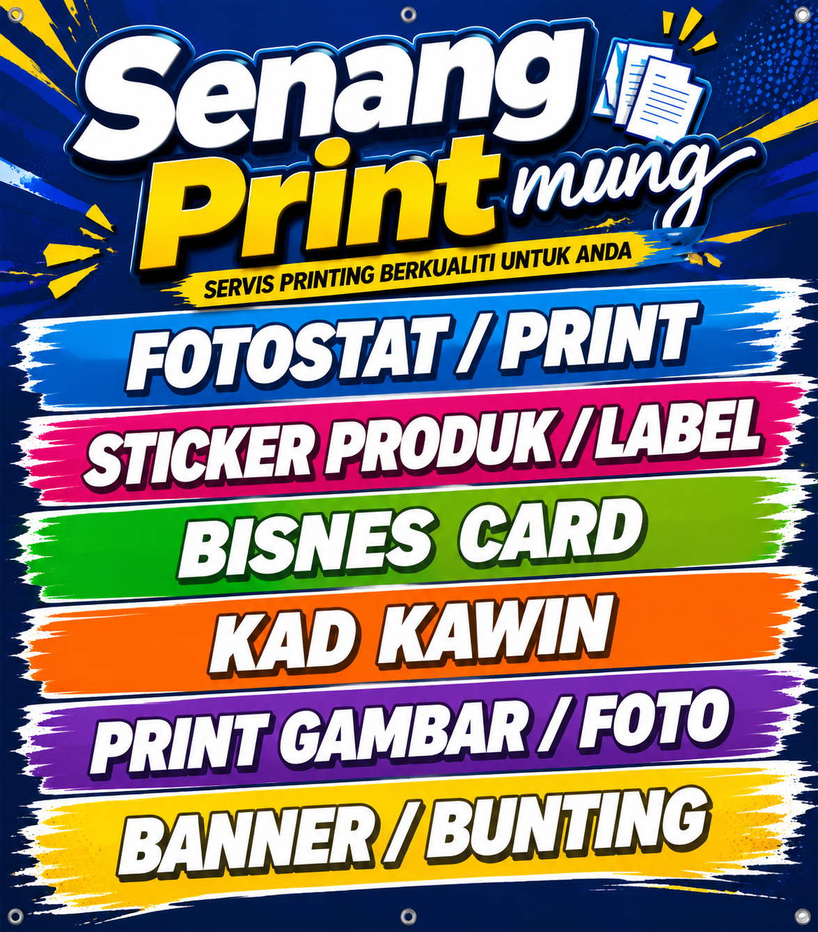 cover image Senang Print Mung