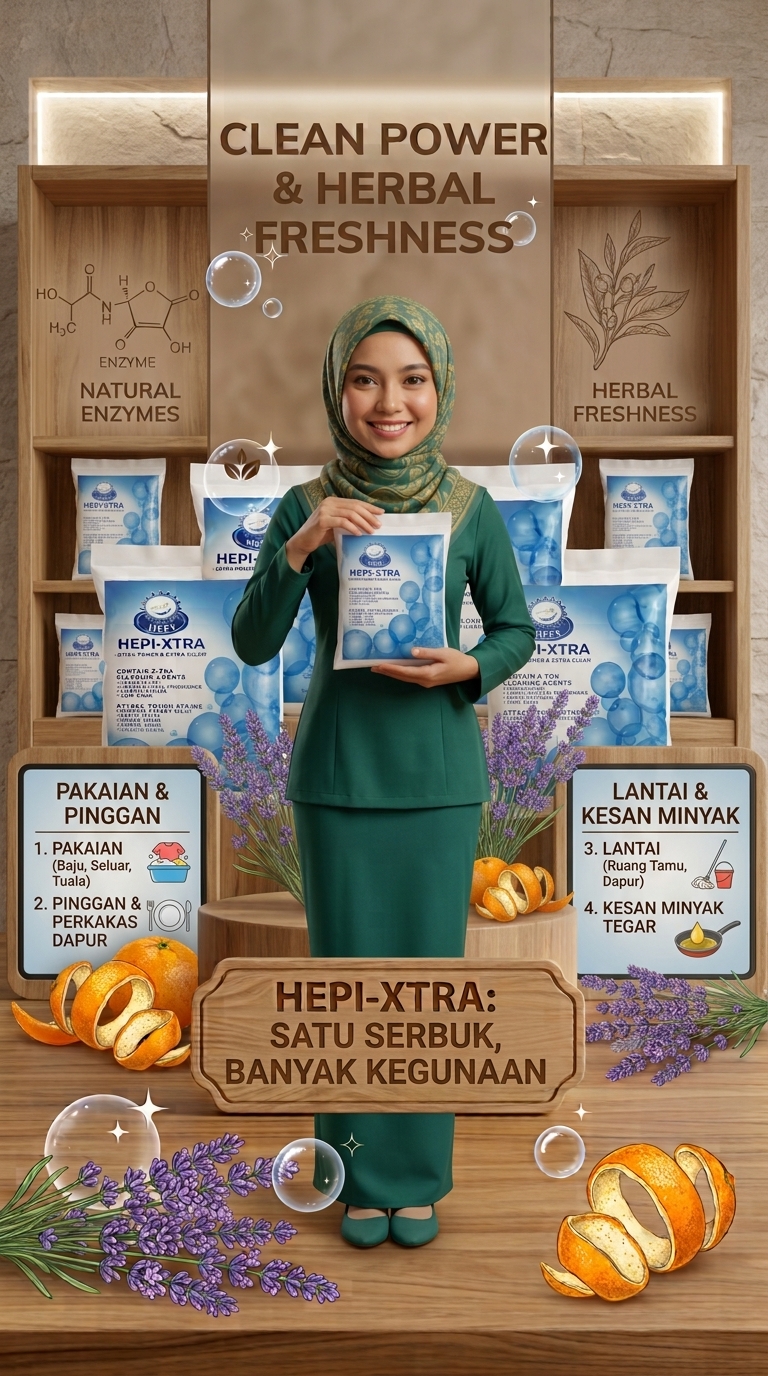 Hepi Sabun Serbuk Serbaguna (JIMAT & BERBALOI)